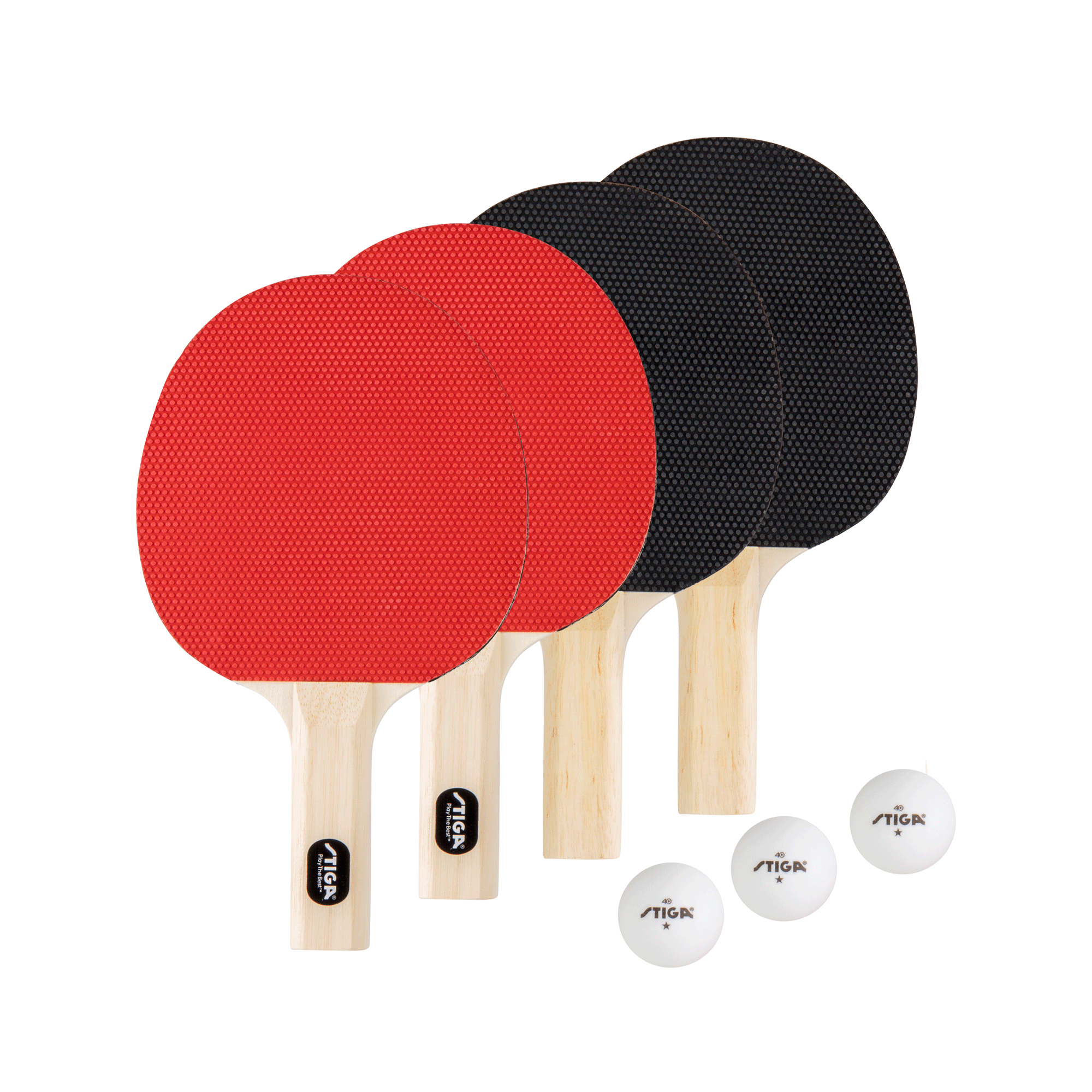 Set de 4 Raquetas Stiga Ping Pong Classic - 754806261904