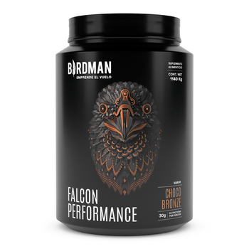 Proteína Vegetal Birdman Fitness Falcon Performance Choco Bronze 1.14 Kg