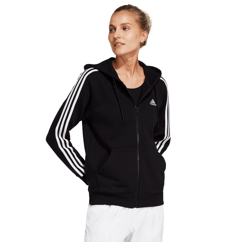 Chamarra adidas Essentials French Terry 3 Stripes Mujer Mart MX