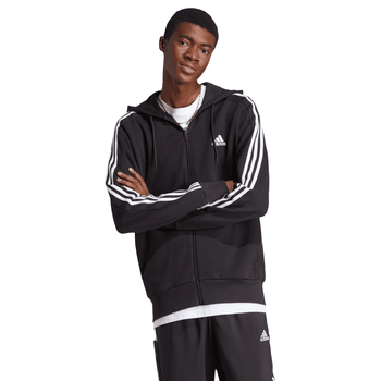 Chamarra adidas Essentials 3 Stripes French Terry Hombre IC0433