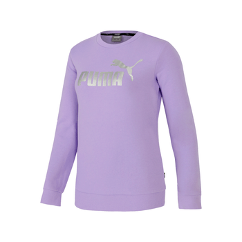 Sudadera Puma Casual Essentials+ Metallic Logo Mujer 673650 25