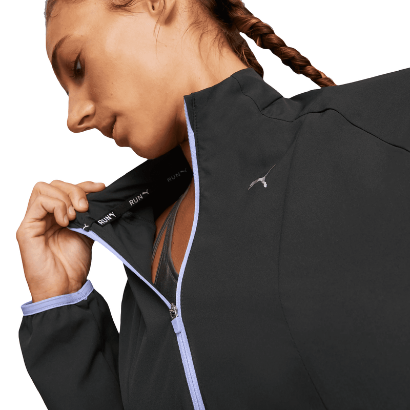 Chaqueta de Running Ultraweave para Mujer, Negro