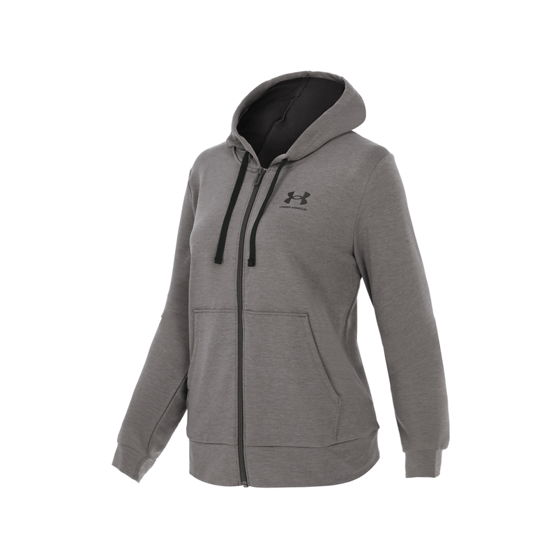 SUDADERA UNDER ARMOUR MUJER RIVAL TERRY CON CAPUCHA Y CREMALLERA