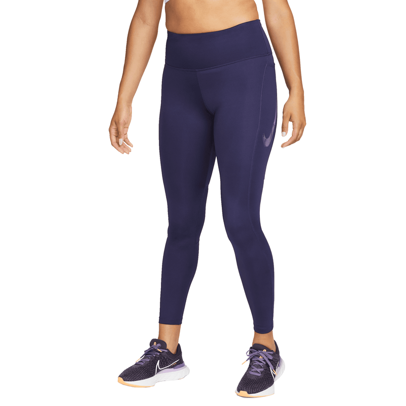 Leggings de running a 7/8 de cintura normal Nike Swoosh Run para