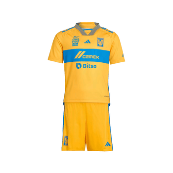 Uniforme adidas Futbol Tigres Local 23/24 Niño HZ4945