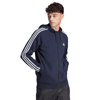 Chamarra adidas Essentials French Terry 3 Stripes Hombre IC0434