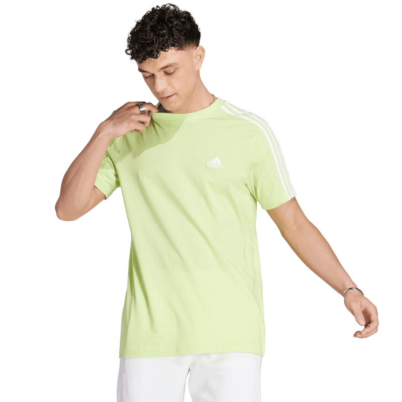 Playera adidas best sale 3 stripes hombre