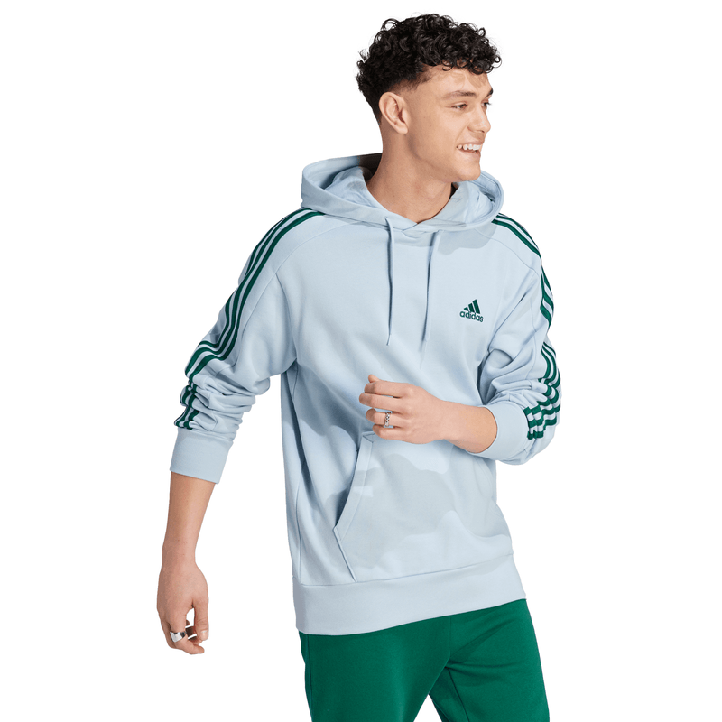 Sudadera adidas Essentials French Terry 3Stripes gris hombre