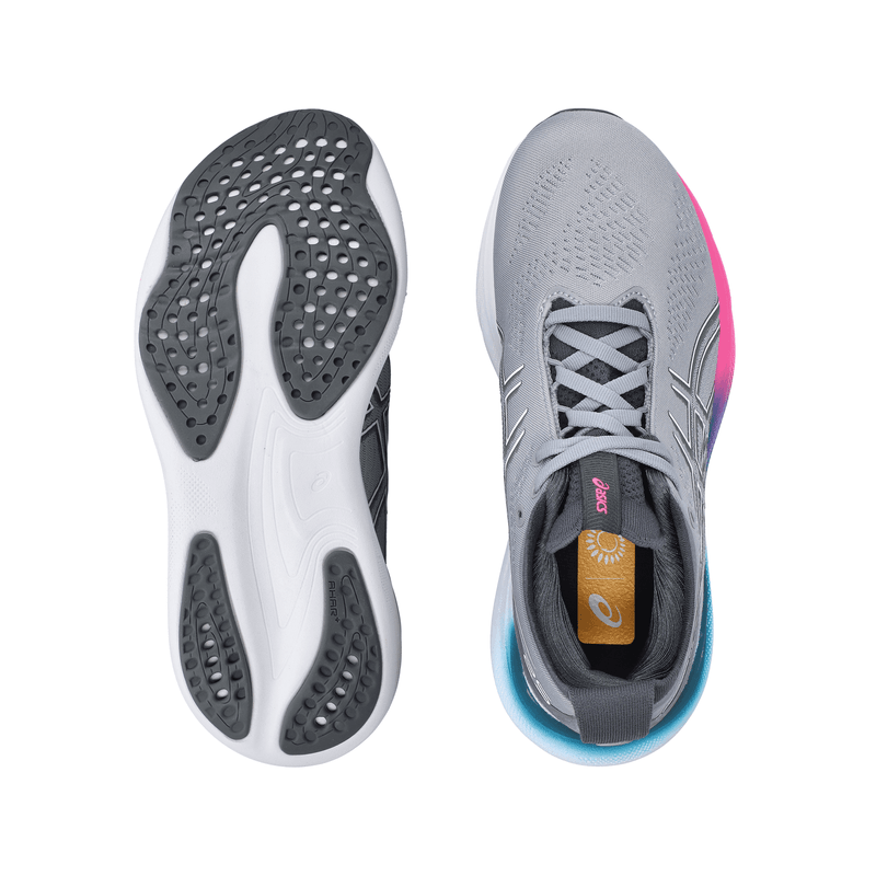 Tenis Asics Correr Gel-nimbus 25 Mujer Gris