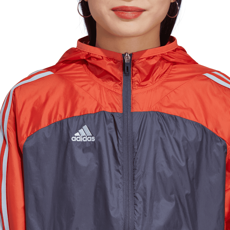 Chamarra adidas roja mujer hot sale