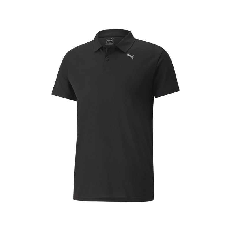 Camiseta Polo Puma Ess Pique Hombre Negra