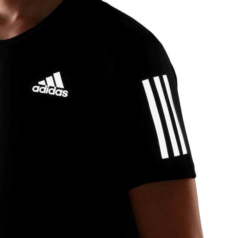 Playeras adidas negras hombre hot sale