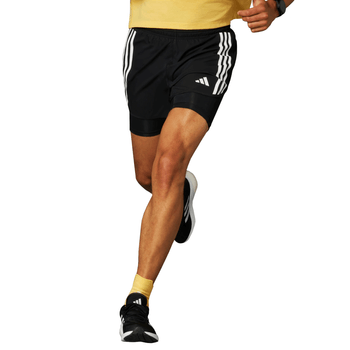 Short adidas Correr Own the Run 3 Stripes 2 en 1 Hombre IQ3808