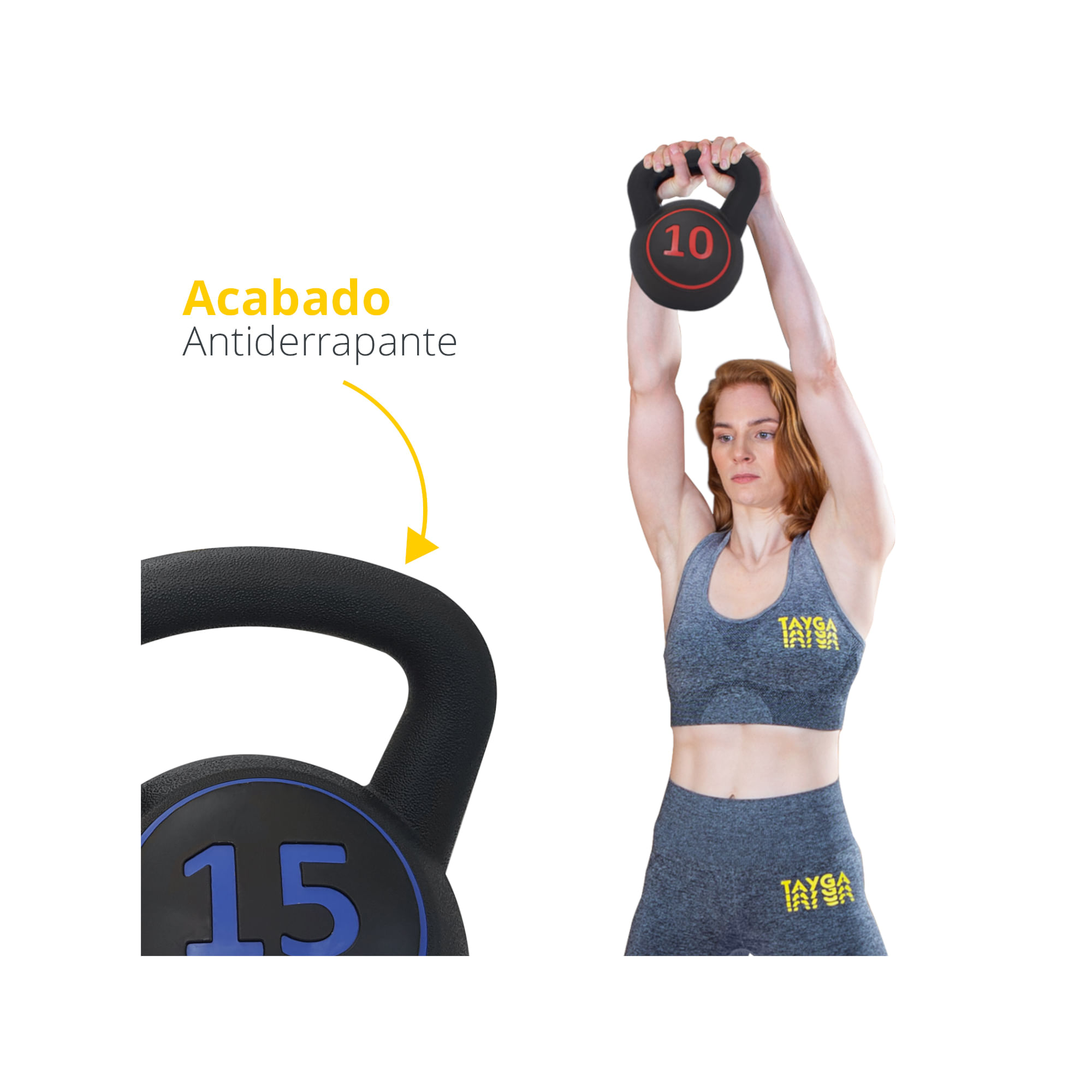 Set de Pesas Rusas Tayga Entrenamiento 5/10/15LBS