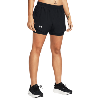Short Under Armour Correr Fly-By 2 en 1 Mujer 1382440-001