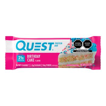 Barra de Proteína Quest Nutrition Original 12pz Pastel de Cumpleaños