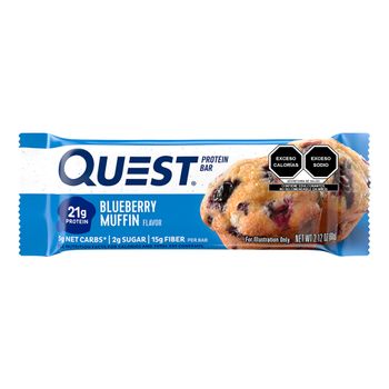 Barra de Proteína Quest Nutrition Original 12pz Muffin Mora Azul