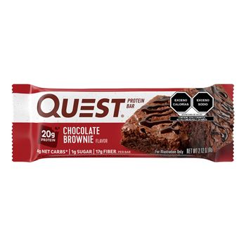 Barra de Proteína Quest Nutrition Original 12pz Brownie Chocolate