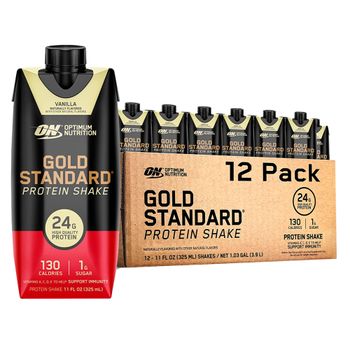 Proteína Bebible Optimum Nutrition Gold Standard 100% Whey 12pz Vainilla
