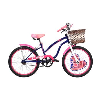 Bicicleta Veloci Urbana Heart Beat City R-20 Niña