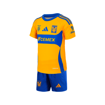 Uniforme adidas Futbol Tigres Fan Local 24/25 Niño IM5455