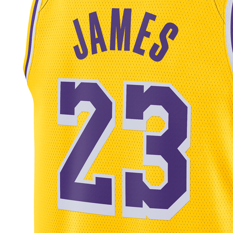 Nike Playera Los Angeles Lakers Icon Edition Lebron James Unisex Amarillo L