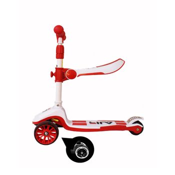 Scooter Llantas Led con Asiento Fila Skates Rjo Infantil Unisex