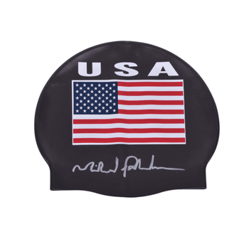 Gorra de Natación Autografiada por Michael Phelps Unisex