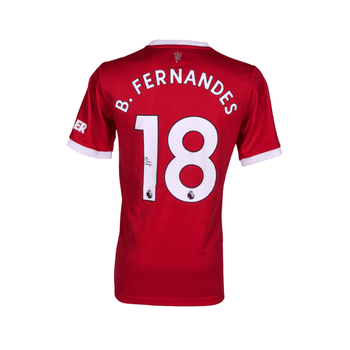 Jersey Autografiado por Bruno Miguel Borges Fernandes del Manchester United Unisex