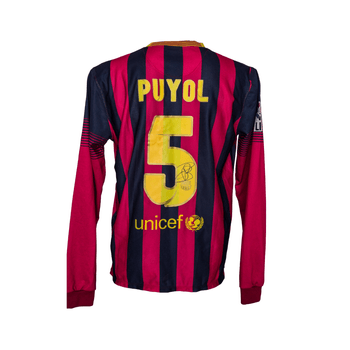 Jersey Autografiado por Carles Puyol del Bareclona FC Unisex