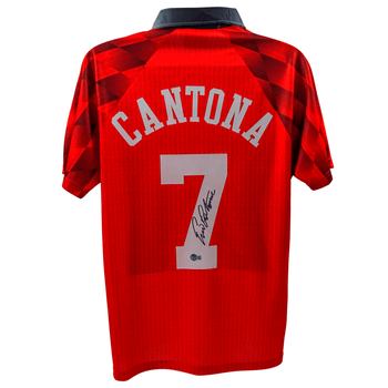 Jersey Autografiado por Eric Cantona del Manchester United FC Unisex