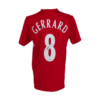 Jersey Autografiado por Steven Gerrard del Liverpool FC Unisex