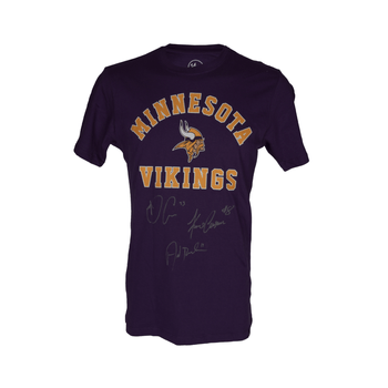 Playera Autografiada por Kirk Cousins, Dalvin Cook y Adam Thielen de los Vikings de Minessota Unisex