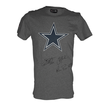 Playera Autografiada por Troy Aikman, Michael Irvin y Emmitt Smith de los Cowboys de Dallas Unisex