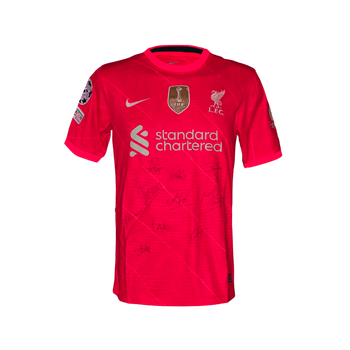 Jersey Autografiado por el Equipo del Liverpool FC Unisex