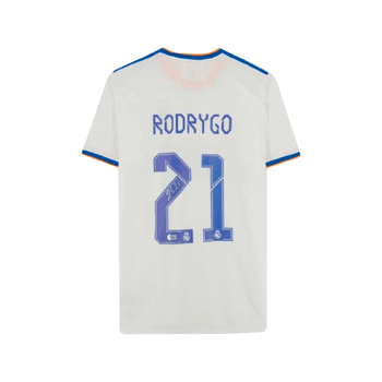 Jersey Autografiado por Rodrygo del Real Madrid FC Unisex