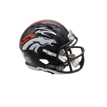 Mini Casco Autografiado por Russell Wilson de los Broncos de Denver Unisex