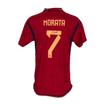 Jersey Autografiado por Álvaro Morata de la Selección de España Unisex