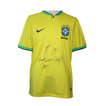 Jersey Autografiado por Integrantes de la Selección Nacional de Brasil Unisex