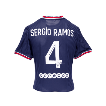 Jersey Autografiado por Sergio Ramos del PSG Unisex