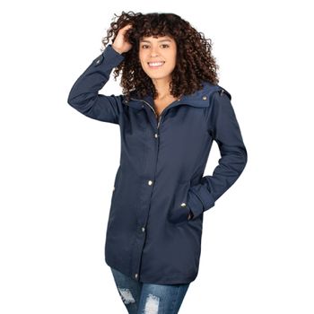 Chamarra Greenlander Parka Impermeable Navy POL6992 Mujer