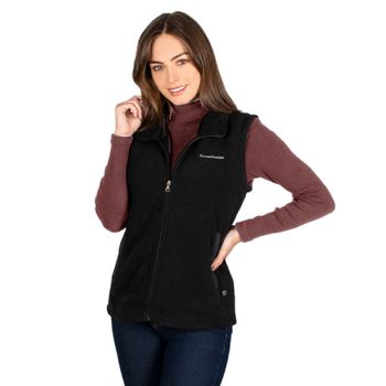 Chaleco Greenlander Fleece con Forro Fur Black VFCE8325 Mujer