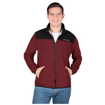 Suéter Greenlander Cuello Alto Black/Wine FCE7593 Hombre