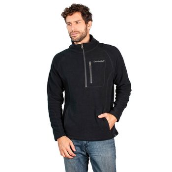 Sudadera Greenlander Bolsa en Pecho con Cierres Black FCE8167 Hombre