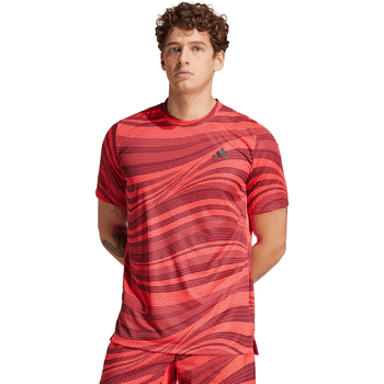 Playera adidas Tennis Club 3 Stripes Graphic Climacool Hombre JE0407