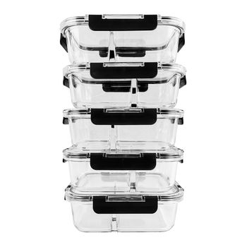 Contenedores de Alimentos Brandtrendy Vidrio Hermético 5PZ