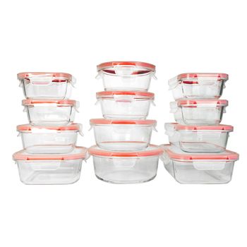 Contenedores de Alimentos Brandtrendy Vidrio Hermético 12PZ RJ