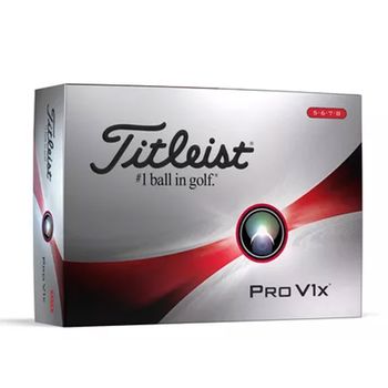 Pelotas Titleist Golf PRO V1X Números Altos Blanco 12 Piezas Unisex PTC-T2048SH