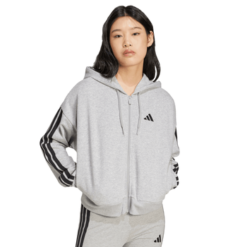 Chamarra adidas Essentials French Terry 3 Stripes Mujer JE0055