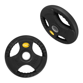 Discos Olímpicos Tayga Entrenamiento 15kg con 3 Agarres NG